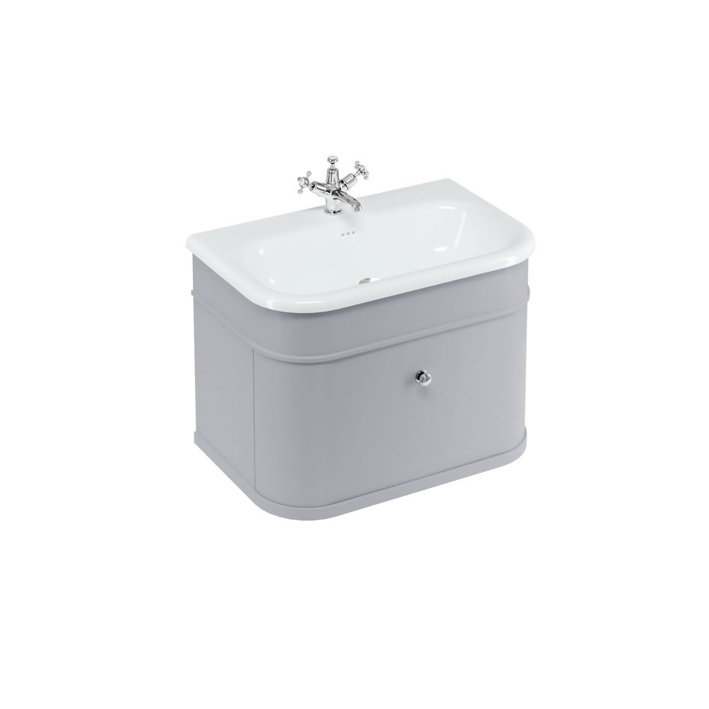 Burlington Chalfont Single Drawer Unit 750mm - Matt Grey - CH75G