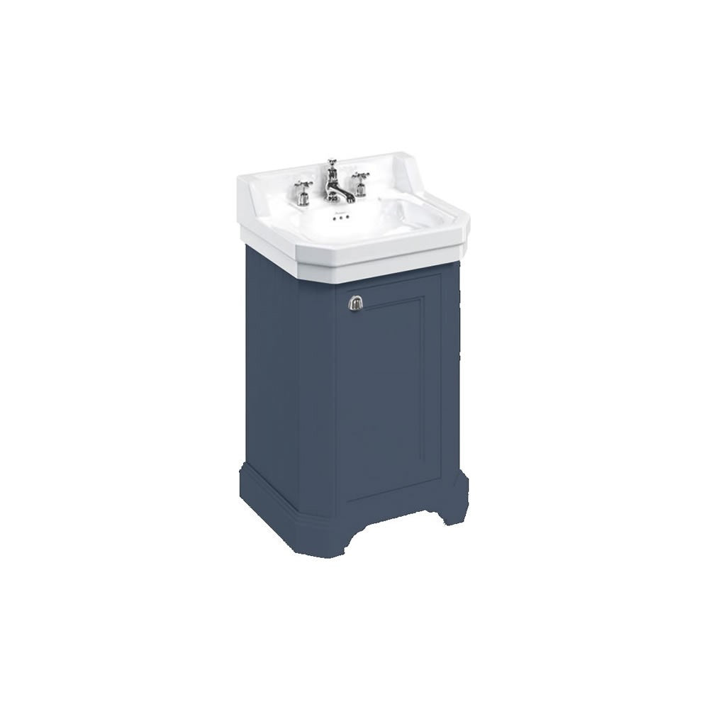 Burlington Freestanding Edwardian Vanity Unit with Single Door - Blue - FC12B