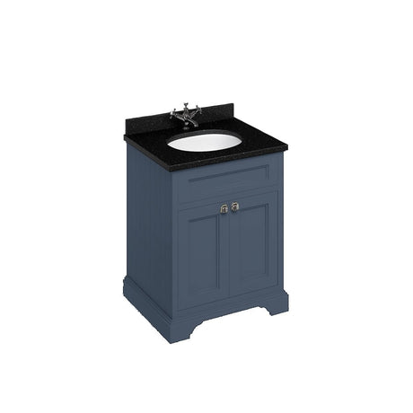 Burlington Freestanding Vanity Unit with Double Door 650mm - Blue - FF8B