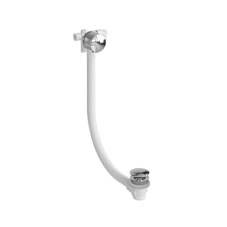 Burlington Riviera Overflow Bath Filler with Click Clack Waste - Chrome - RIV36CHR
