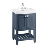 Burlington Riviera Vanity Unit with Double Doors 580mm - Matt Blue - RIVF580B