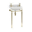 Burlington Basin Wash Stand - White - T21AGOLD