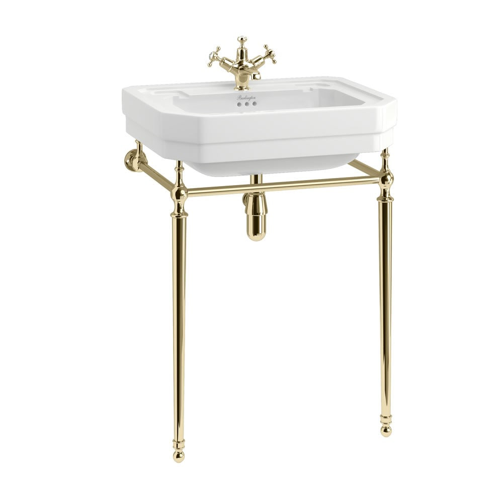 Burlington Basin Wash Stand (for 610mm Basins) Gold - T23AGOLD
