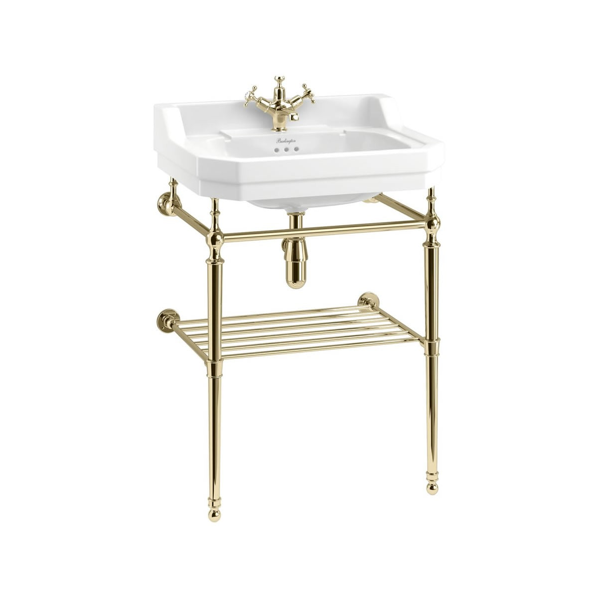 Burlington Optional Towel Rack (for 610mm Basin Wash Stand) Gold - T23ASGOLD