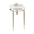 Burlington Basin Wash Stand for 500mm Classic Square Basin - Gold - T52GOLD