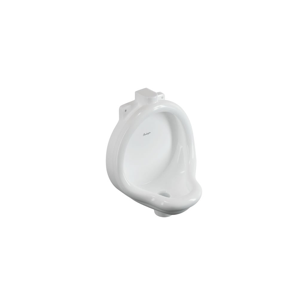 Burlington Garrick Waterless Urinal With Bracket - Gloss White - U1