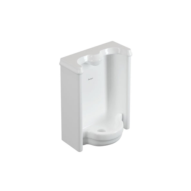 Burlington Whitcomb Waterless Urinal With Bracket - Gloss White - U2