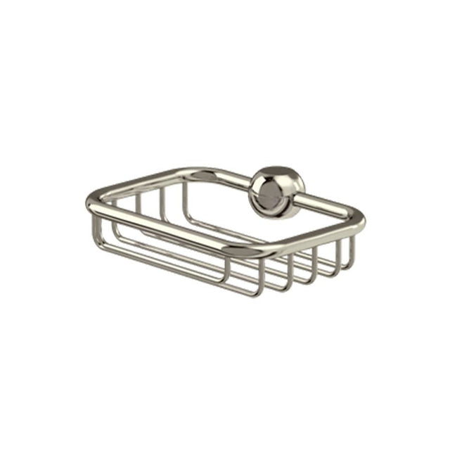 Burlington Arcade Soap Basket for use with Vertical Riser - Nickel - V23NKL - TAP 'N' SHOWER