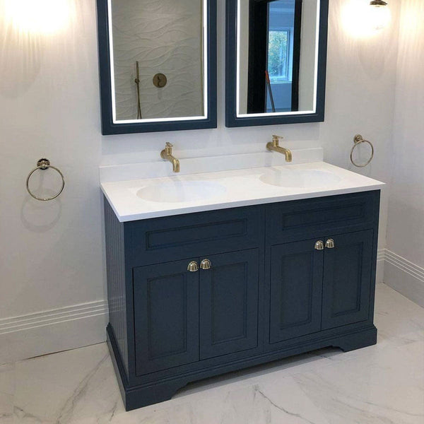 Burlington Matt White Freestanding 4 Door Vanity Unit ONLY 1300mm - FC9W