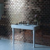 Burlington TH No Tapholes Arcade Double Basin 1215 x 560mm - White - ARC1200NTH