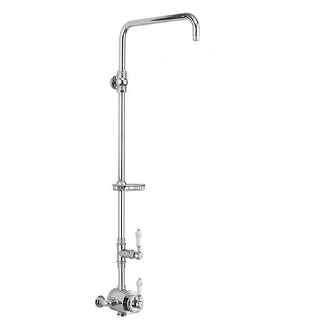 Burlington Stour Chrome Exposed Single Outlet Valve with Ridge Riser - BF2S