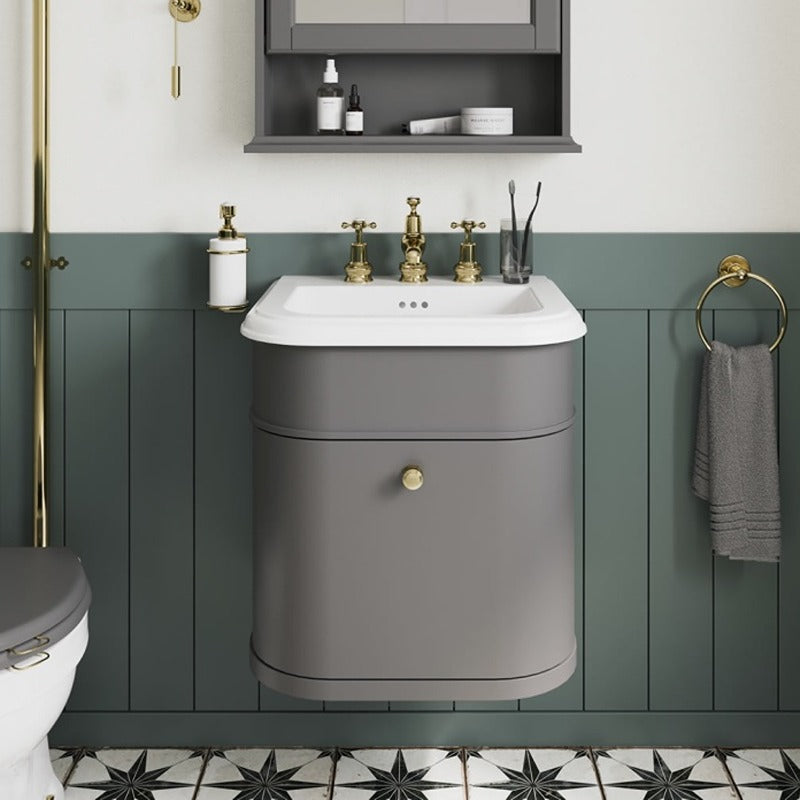 Burlington Chalfont Single Drawer Unit 650mm - Matt Grey - CH65G