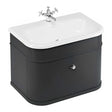 Burlington Chalfont Single Drawer Unit 750mm - Matt Black - CH75MB