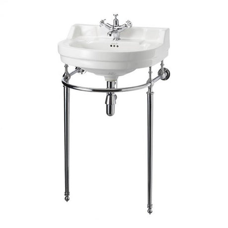 Burlington Edwardian White 1 Tap Hole Round Basin 56cm - B61TH