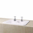Burlington Victorian 2 Tap Hole Inset Counter Top Basin 540mm Wide - W