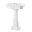 Burlington Victorian White 2 Tap Hole Basin 61cm - B32TH