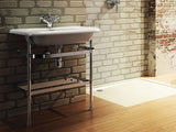 Burlington White Roll Top No Tap Hole Basin 75cm - B9E