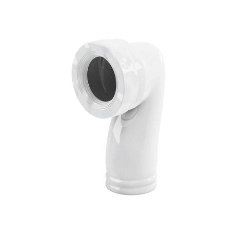 Burlington White Ceramic Trap for Converting P Trap Pan to S Trap Floo