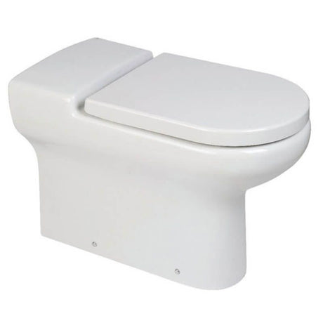 Rak Compact Special Needs 70cm Extended Rimless Back To Wall Pan - White - COMBTW700