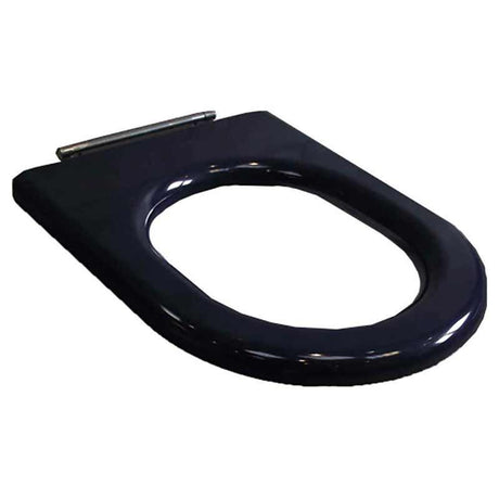 RAK Compact Special Needs Seat without Lid in Blue for Rimless WC Pans - COMSEATSNBLUE