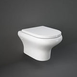 RAK Compact Rimless Wall Hung Pan with Hidden Fixations 520mm - White - COMWHPAN-HF