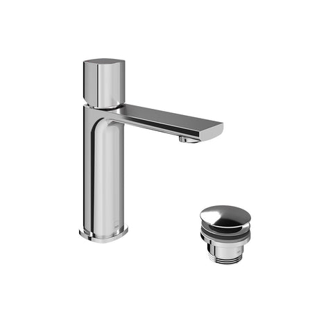 Vado Cameo Leverless Mono Basin Mixer Tap And Universal Basin Waste - Chrome - CAM-100/CC-CP