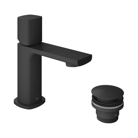 Vado Cameo Leverless Universal Waste For Low Pressure System Mini Mono Basin Mixer - Matt Black - CAM-100M/CC-LP-MB