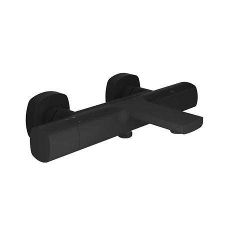 Vado Cameo Wall Mounted Exposed Thermostatic Bath Shower Mixer - Matt Black - CAM-123T-MB