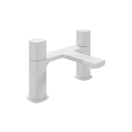 Vado Cameo Deck Mounted Bath Mixer - Matt White - CAM - 137 - MW - TAP 'N' SHOWER