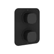 Vado Cameo 2 Outlet 2 Handle Concealed Thermostatic Valve - Matt Black - CAM-148D/2-MB
