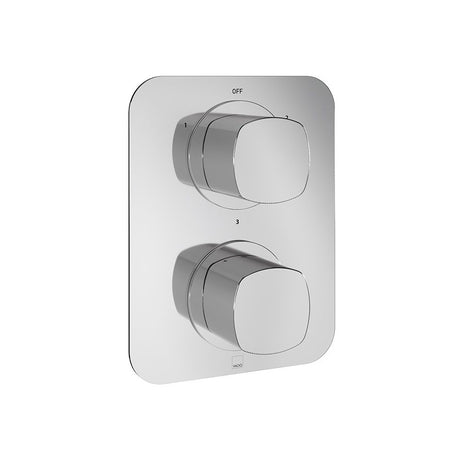 Vado Cameo 3 Outlet 2 Handle Concealed Thermostatic Valve - Chrome - CAM-148D/3-CP