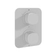 Vado Cameo 3 Outlet 2 Handle Concealed Thermostatic Valve - Matt White - CAM - 148D/3 - MW - TAP 'N' SHOWER