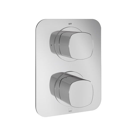 Vado Cameo 1 Outlet 2 Handle Concealed Thermostatic Valve - Chrome - CAM-148D-CP