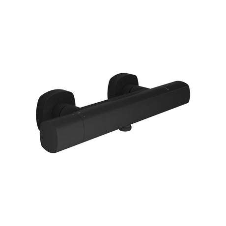 Vado Cameo Wall Mounted Thermostatic Exposed Shower Bar Valve - Matt Black - CAM-149T-MB