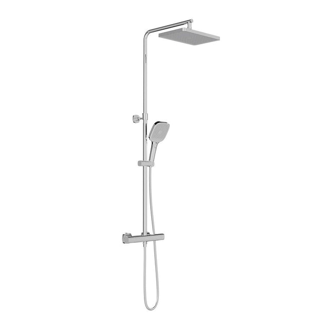 Vado Cameo Wall Mounted Thermostatic Exposed Shower Column - Chrome - CAM-149T-RRK-CP