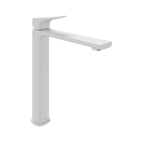 Vado Cameo Lever Extended Mono Basin Mixer - Matt White - CAM-200E/SB-MW