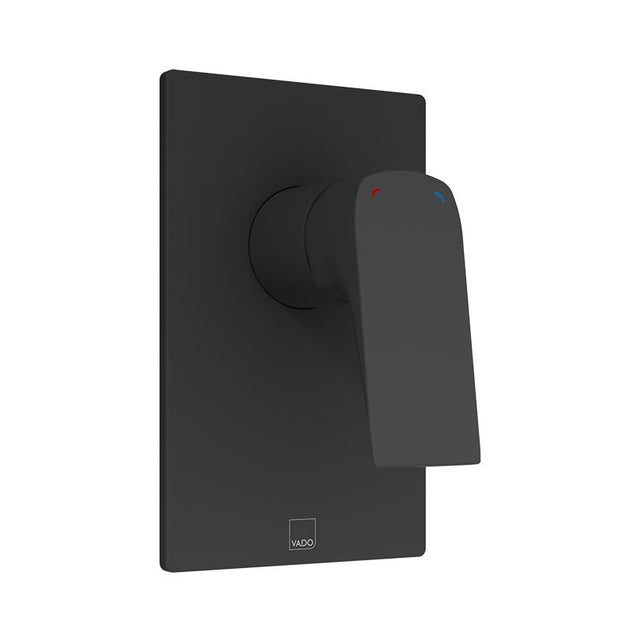 Vado Cameo Concealed 1 Outlet Manual Valve - Matt Black - CAM-245A-MB