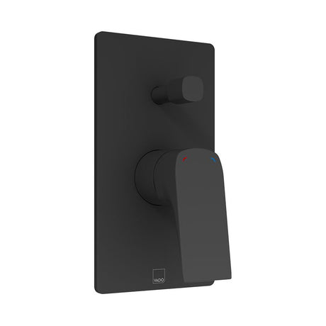 Vado Cameo Concealed 2 Outlet Manual Valve - Matt Black - CAM-247A-MB