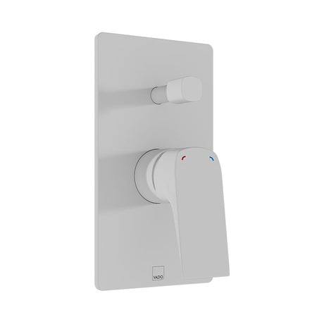 Vado Cameo Concealed 2 Outlet Manual Valve - Matt White - CAM-247A-MW