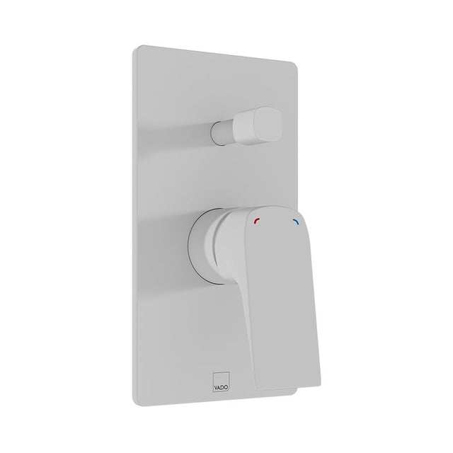 Vado Cameo Concealed 2 Outlet Manual Valve - Matt White - CAM-247A-MW
