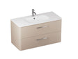 Britton Camberwell 2 Drawer Wall Hung Vanity Unit 1000mm - Warm Beige - C100DDM