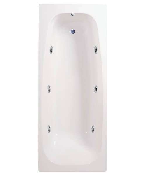 Caymen 1700 x 700mm 6 Jet Whirlpool Bath - NSC176CP