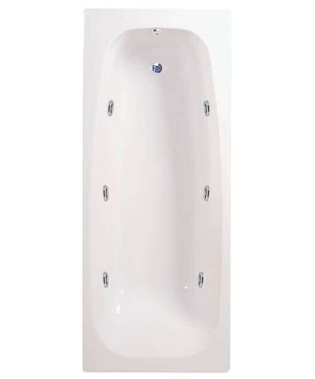 Caymen 1700 x 700mm 6 Jet Whirlpool Bath - NSC176CP