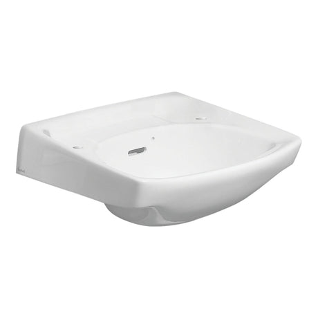 Twyford Classic 2 Tap Washbasin 560×415 - White - CC4212WH - TAP 'N' SHOWER