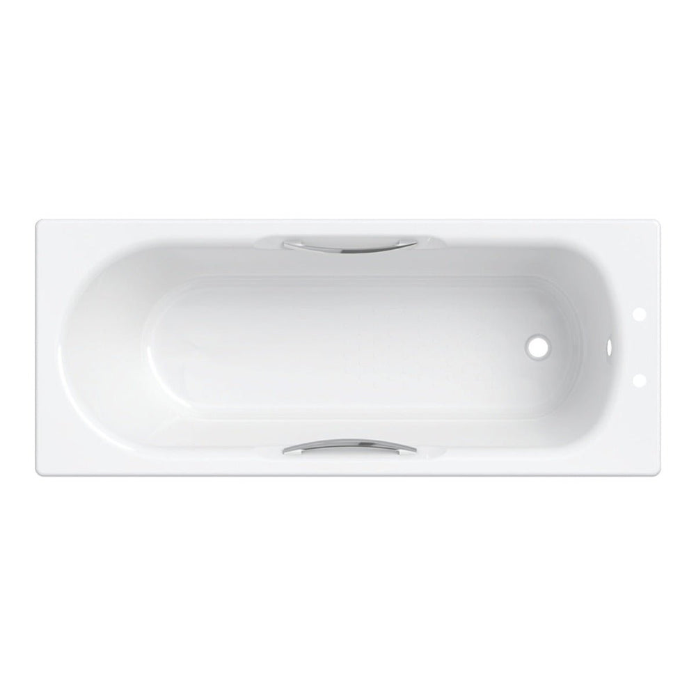 Twyford Celtic Bath 140 Litre 2 Tap Slip Resist 1700×700 - White - CE1572WH - TAP 'N' SHOWER
