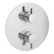 Vado Celsius 2 Outlet 2 Handle Thermostatic Valve - Chrome - CEL-148D/2/RO-C/P