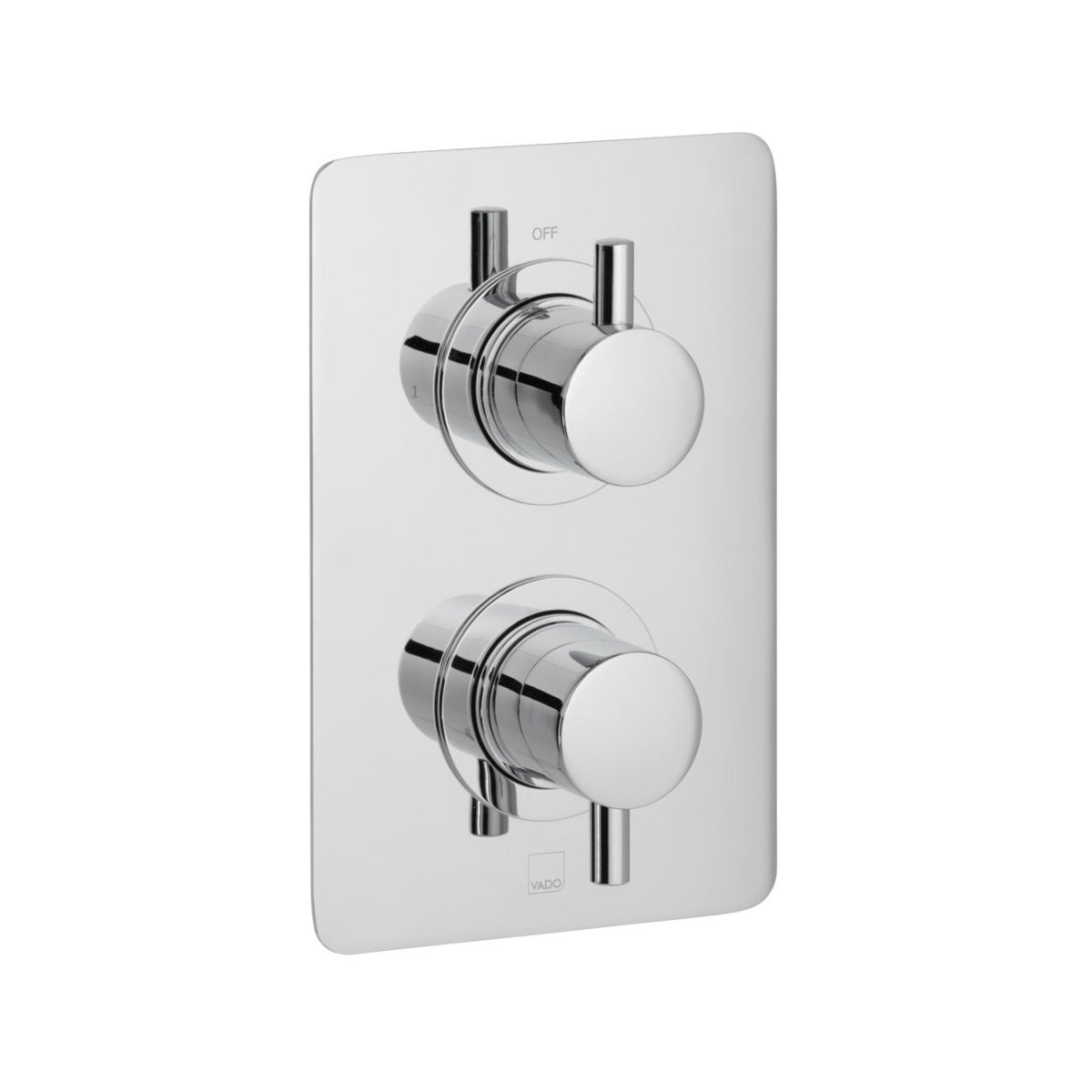Vado Celsius 1 Outlet Thermostatic Shower Valve - Polished Chrome - CEL-148D/SQ-C/P