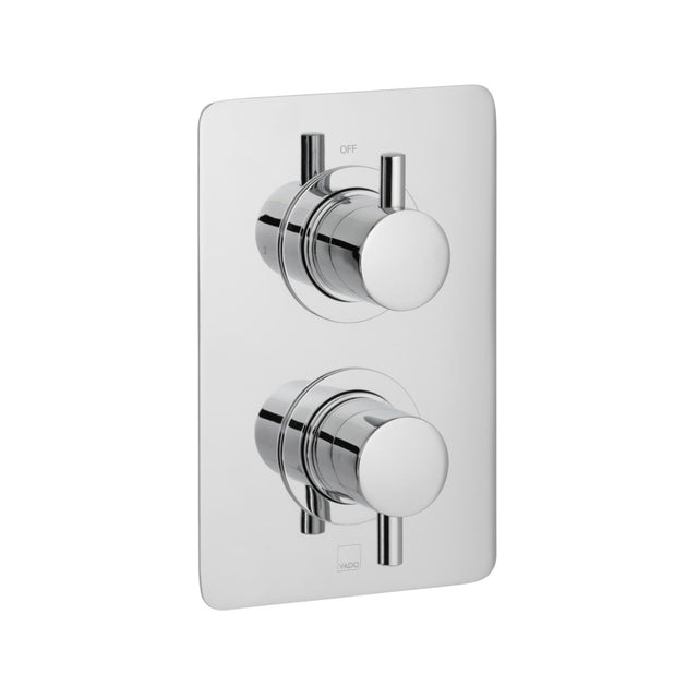 Vado Celsius 1 Outlet Thermostatic Shower Valve - Polished Chrome - CEL-148D/SQ-C/P