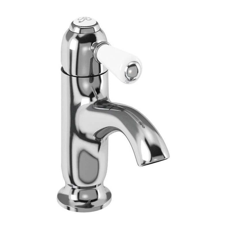 Burlington Chelsea Chrome Curved Spout Basin Mixer - CH21
