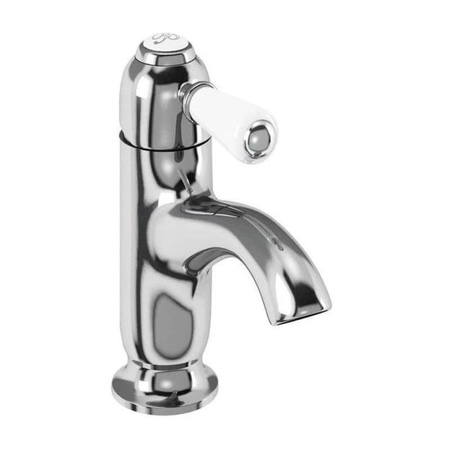 Burlington Chelsea Chrome Curved Spout Basin Mixer - CH21